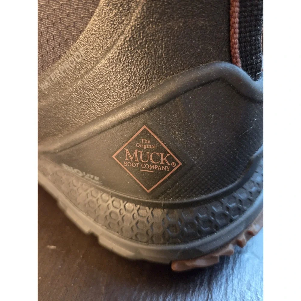Muck Boots Mens Outscape Max Dark Shadow Black Ankle Boots MTSM000 Sz 9 NEW $145